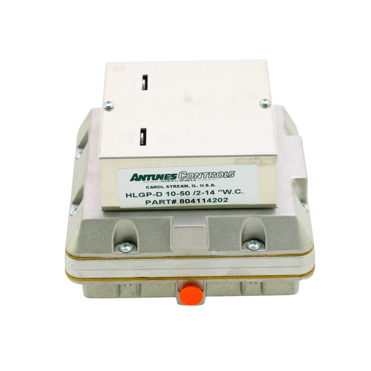 A.J. Antunes 804114202 2" to 14" WC Low 10" to 50" WC High Manual 2-DPDT Pressure Switch