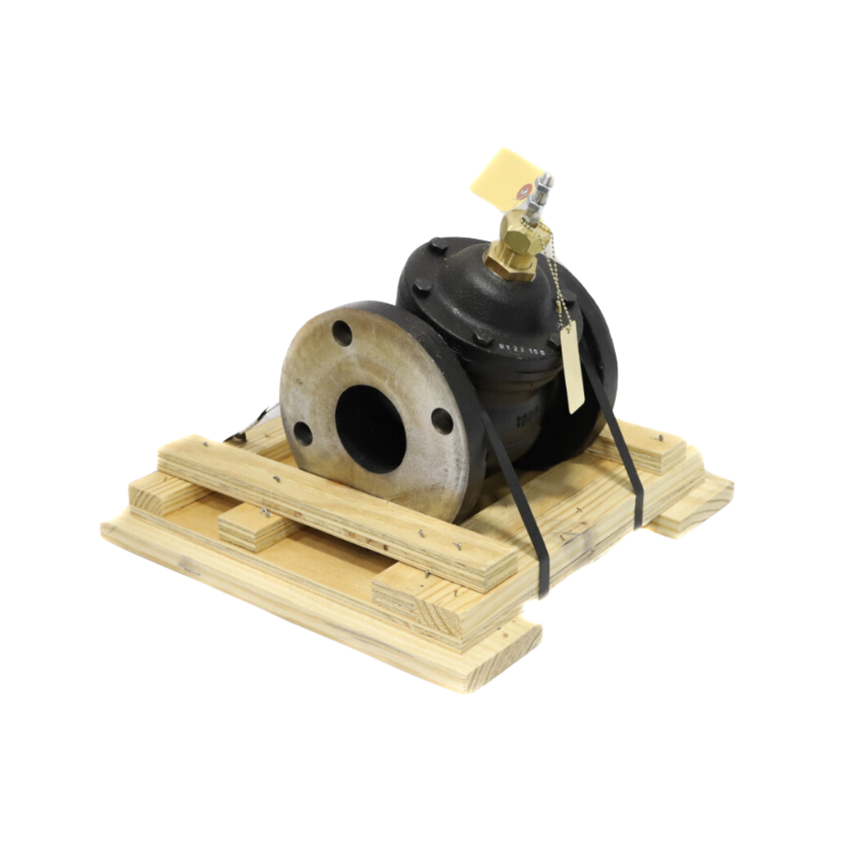 Johnson Controls VG2231TM 3 Way Mixing Flat-Faced Flange, ANSI Class 125, Modified Linear Flow, Globe, Valve with 3/8" threaded stem with Push Down To Close action