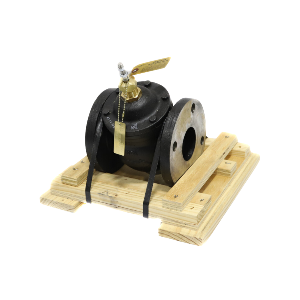 Johnson Controls VG2231TM 3 Way Mixing Flat-Faced Flange, ANSI Class 125, Modified Linear Flow, Globe, Valve with 3/8" threaded stem with Push Down To Close action