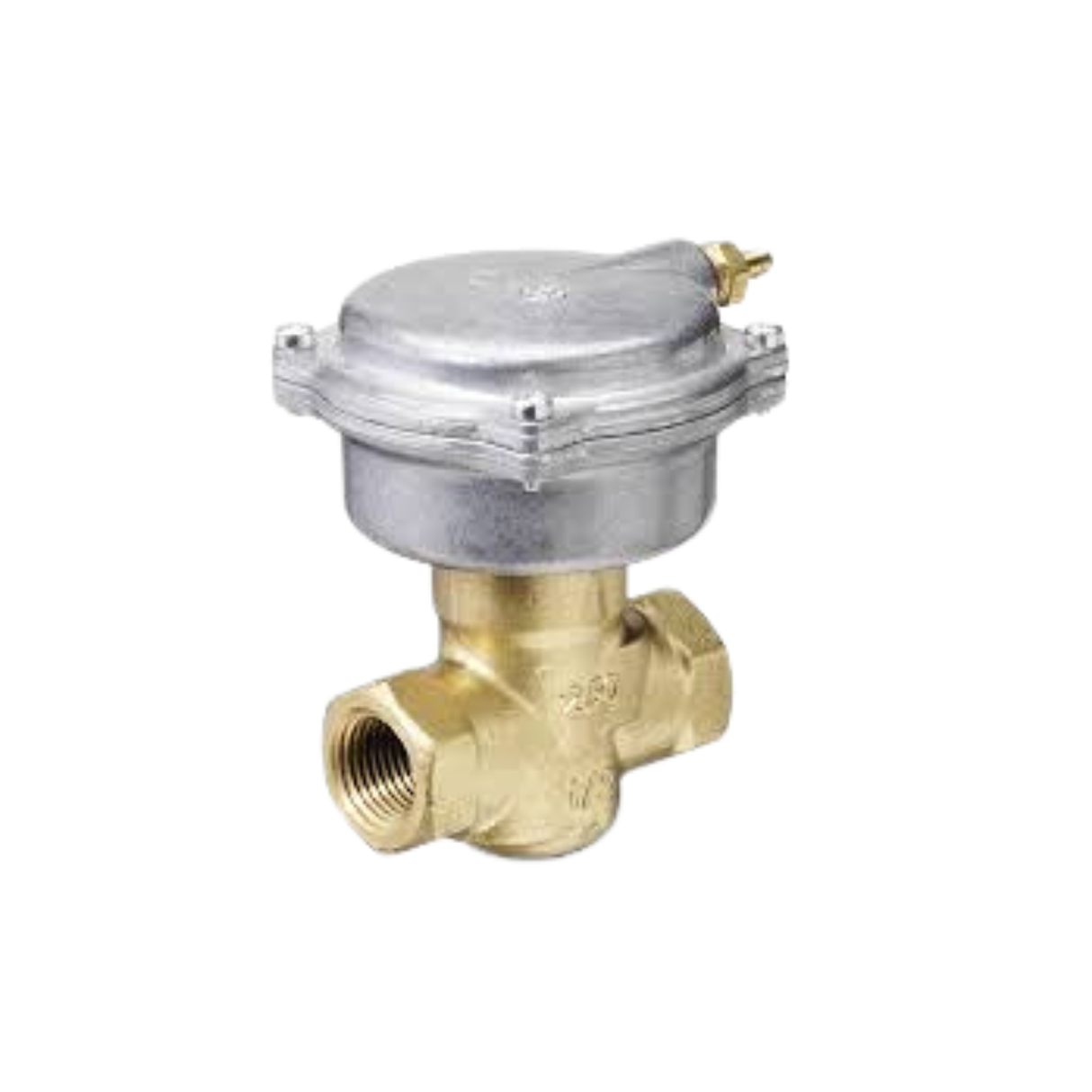 Siemens Building Technology 257-02034 1/2" NPT 1.0 Cv 2-Way Normally Open Brass Valve Assembly