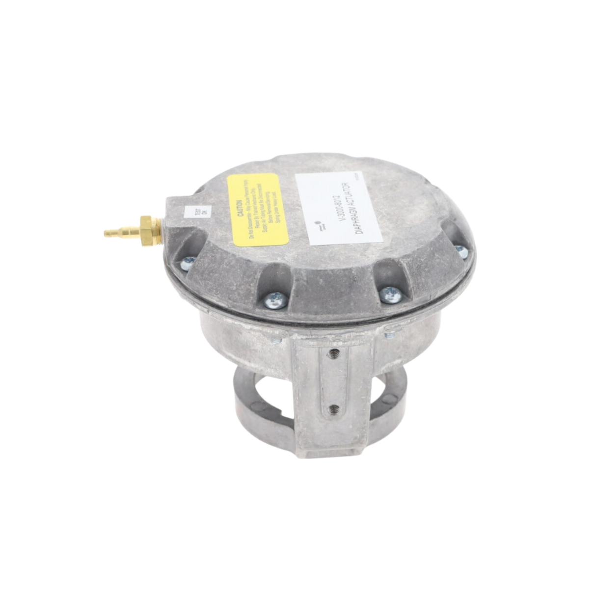 Johnson Controls V-3000-8012 Pneumatic Valve Actuator with 1/4" or 5/32" Outside Diameter Barbed Air Connection (3-6 PSI, 4-8 PSI, or 9-13 PSI range depending on Spring Kit used) and Exposed Yoke