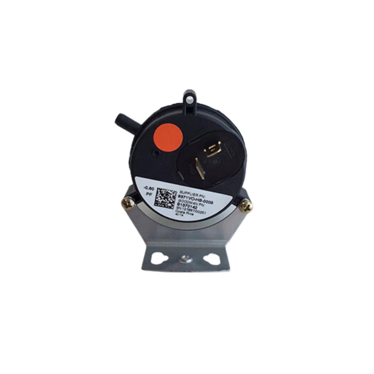 Goodman 0130F00504 0.6 WC SPST Pressure Switch