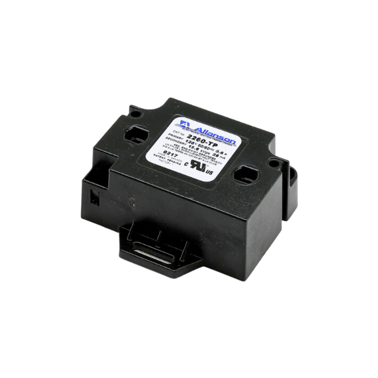 Allanson Transformers 2260-TP Primary Voltage 120 VAC, Secondary Voltage 15600 VAC Gas Ignitor