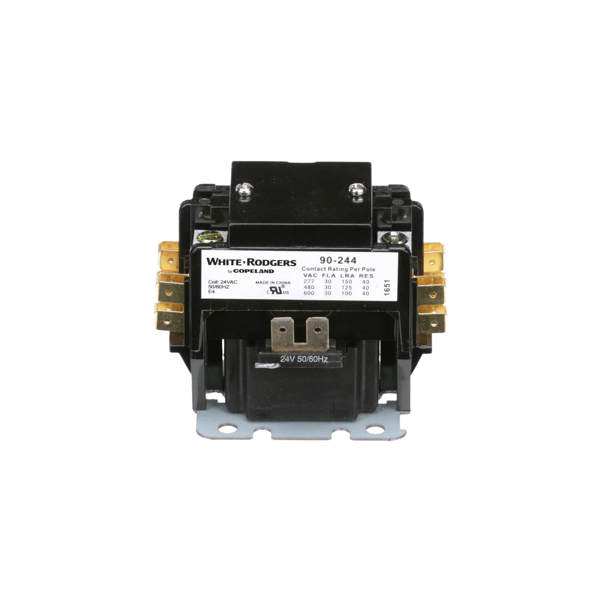 Copeland Comfort Control (White Rodgers) 90-244 24 V 30 A 2-Pole Contactor