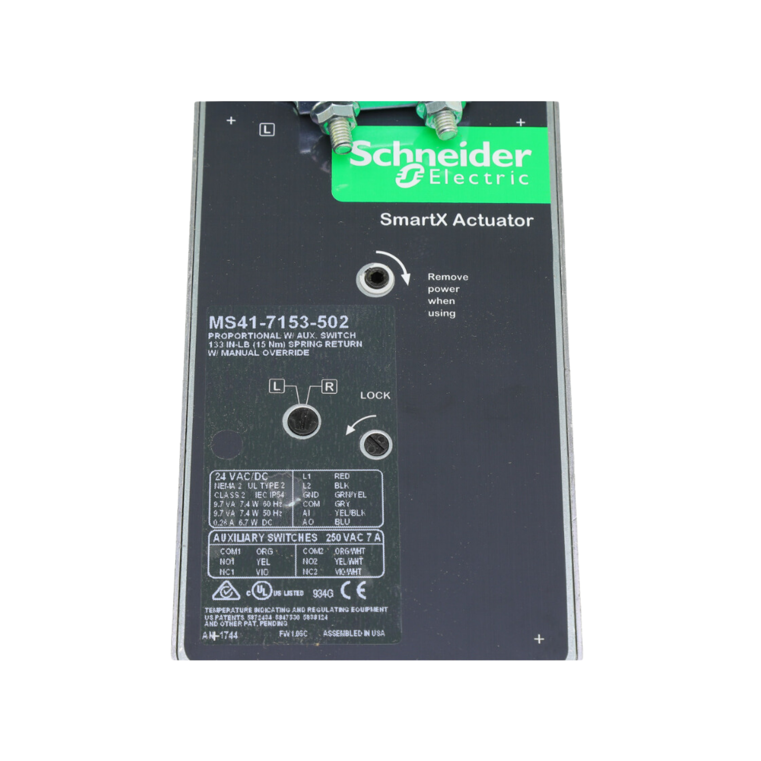 Schneider Electric (Barber Colman) MS41-7153-502 24 V, 133 Lb-In, Proportional, Actuator