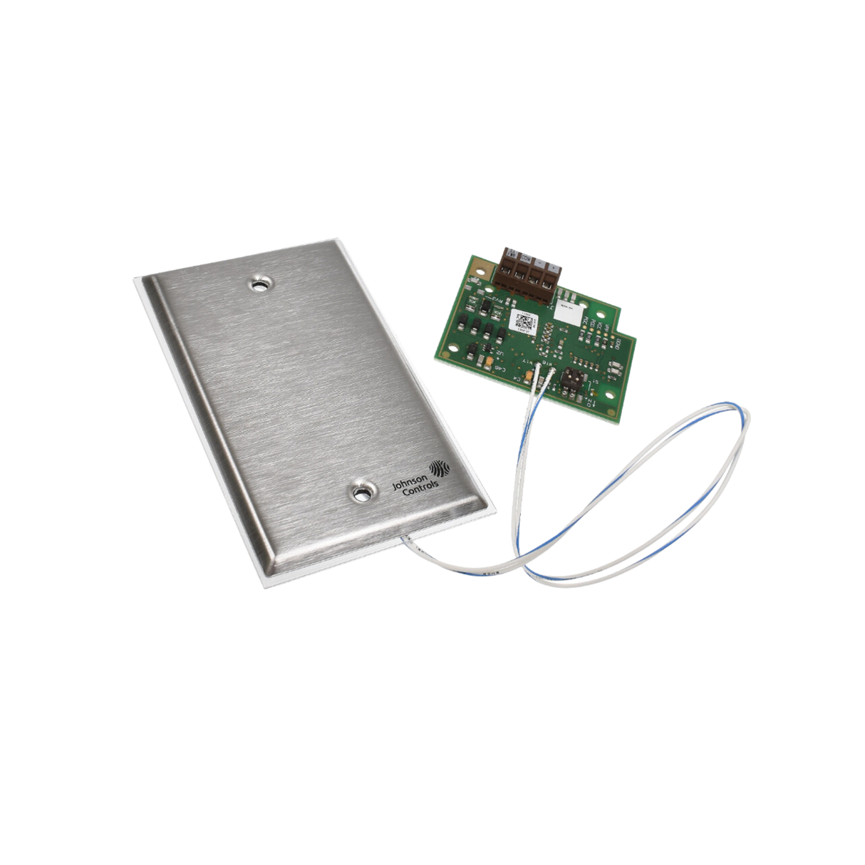 Johnson Controls NS-FTN7003-0 Flush Mount, Network, Zone Sensor with Johnson Controls Logo, Screw Terminal Block, DIP Switch (200 to 203)