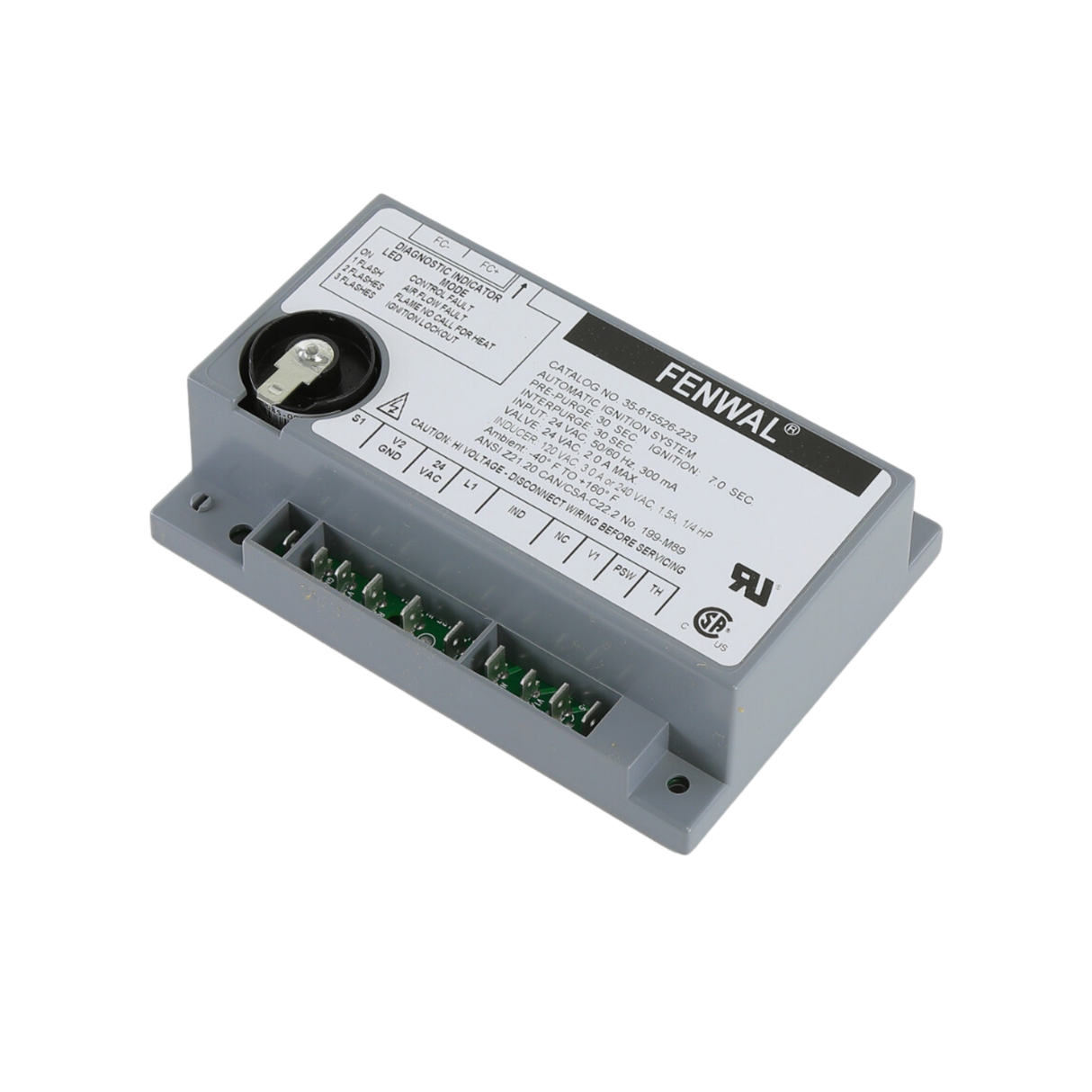 Fenwal 35-615526-223 24V, 30s Pre-Purge, 30s Inter-Purge, 7s Ignition Time, Automatic Ignition System