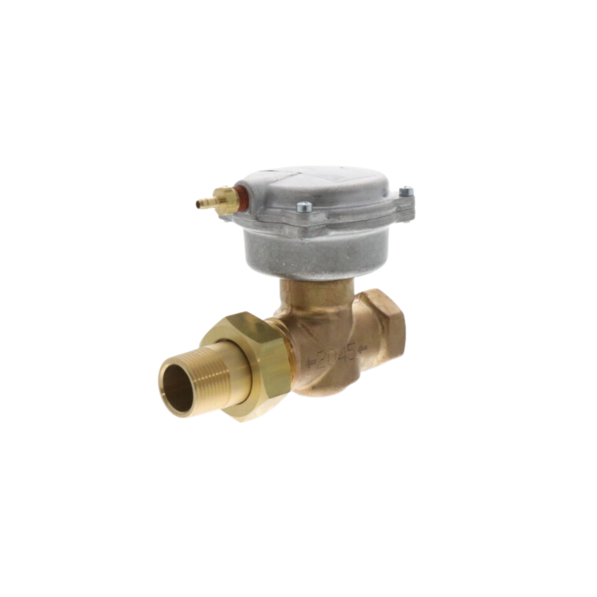 Siemens Building Technology 257-02045 3/4" NPT x Union Male, 3-8 PSI, 6.3 Cv, Normally Open, 2 Way, Equal Percentage Flow, Valve Assembly