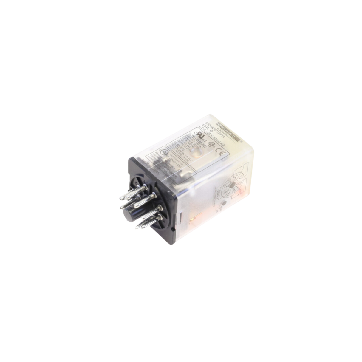 Schneider Electric (Square D) 8501KPR12V14 Tubular Style, DPDT, 10A, Relay