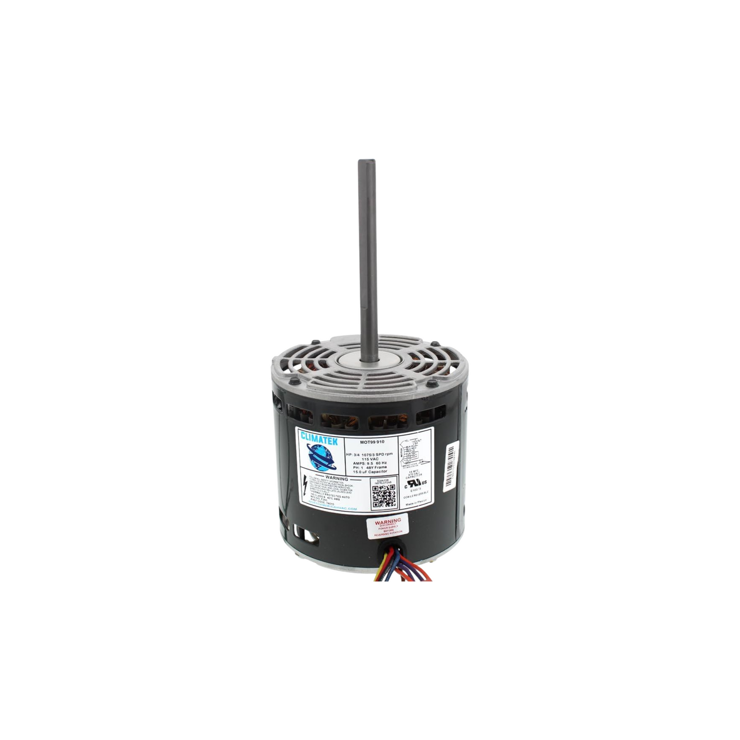 International Comfort Products 1010263 115 V 1100 RPM 3/4 HP Counter Clockwise Blower Motor