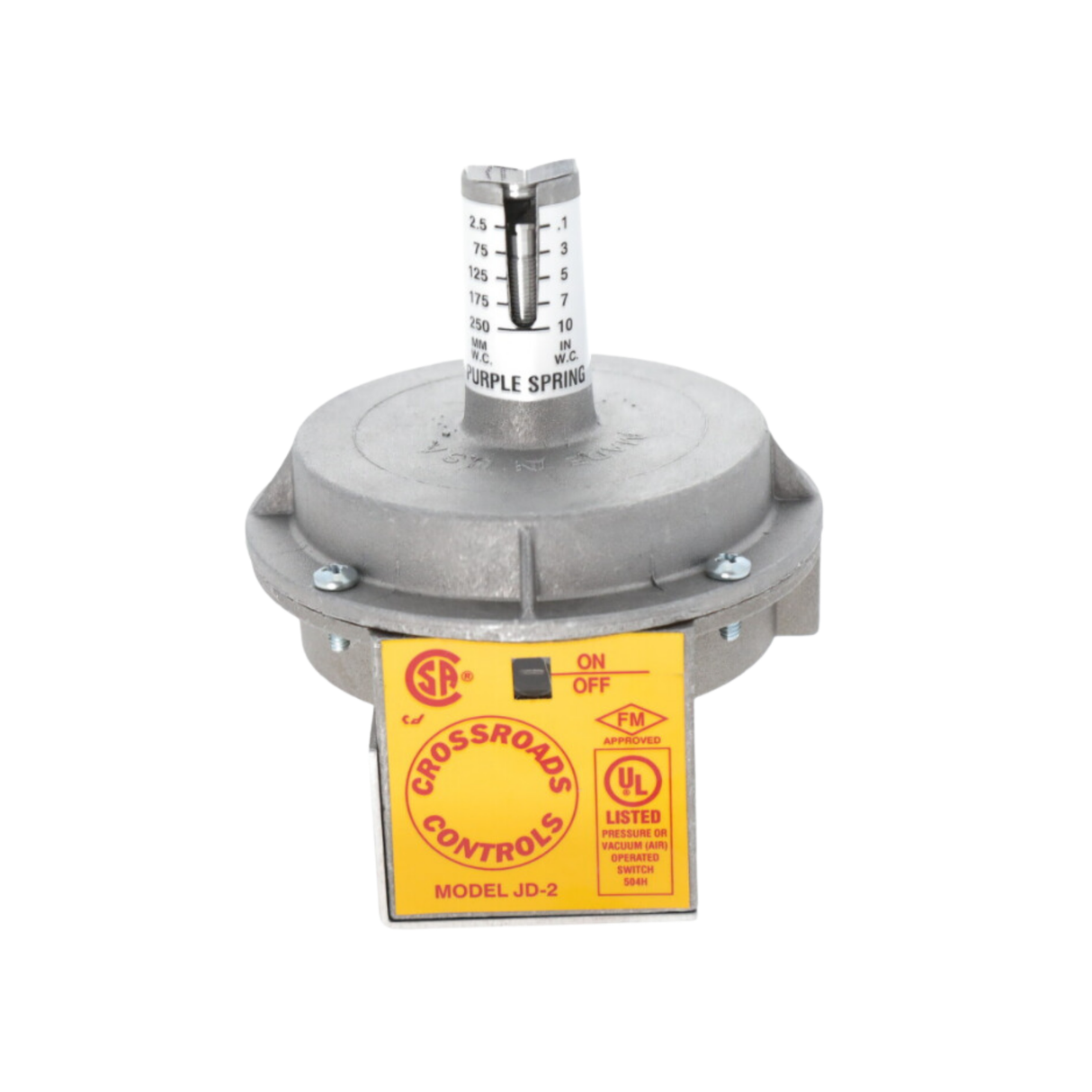 A.J. Antunes JD-2-PURPLE 1/8" NPT, Auto-Reset, SPDT, Pressure Switch