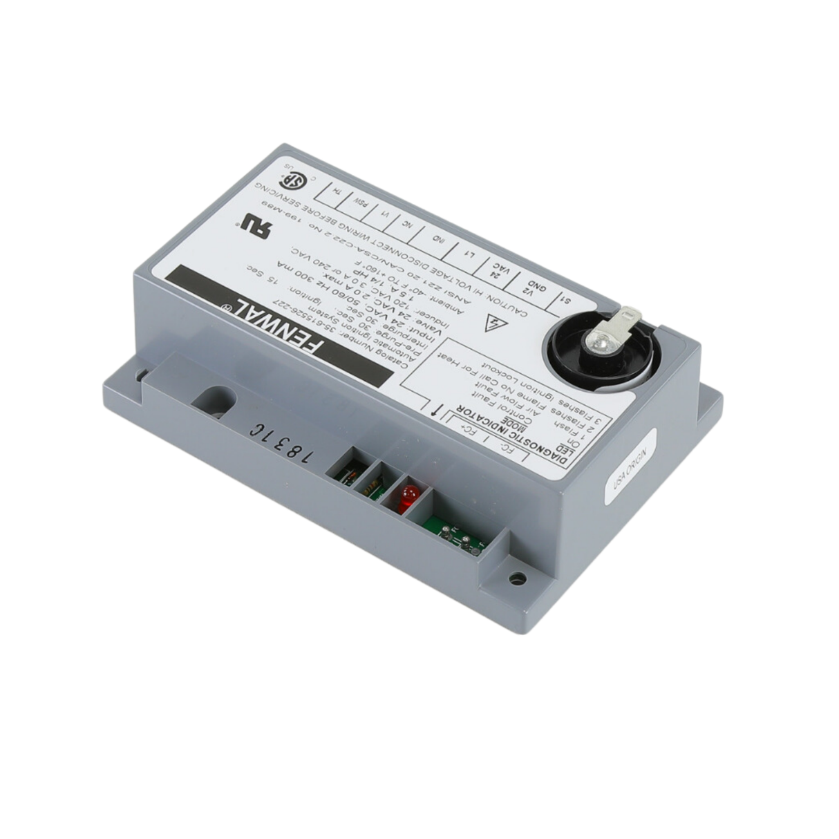 Fenwal 35-615526-227 24VAC, 30s Pre-Purge, 30s Inter-Purge, 15s Ignition Time, Automatic Ignition System
