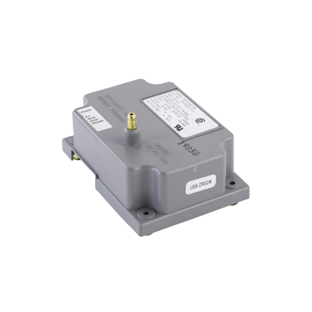 Fenwal 35-605601-101 24VAC, 15s Pre-purge, 0 Inter-purge, 4s Ignition Time, Direct Spark Ignition Module