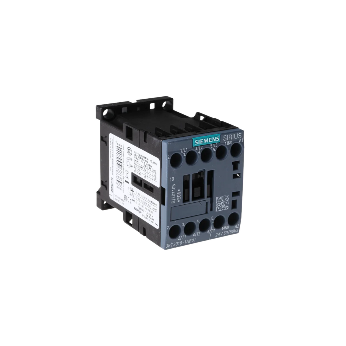 Siemens Industrial Controls 3RT2016-1AB01 24 V 9 A 3-Pole Contactor