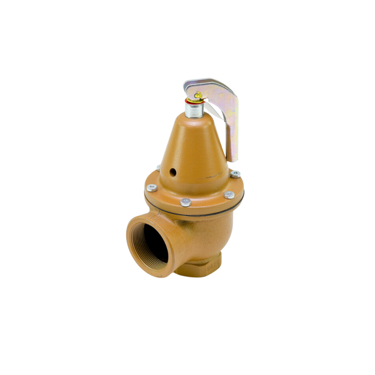 Watts 0383542 740 Series, 30-75 PSI Range, 20 PSI Max, 1 1/2" NPT x 2" NPT, Iron Pressure Relief Valve