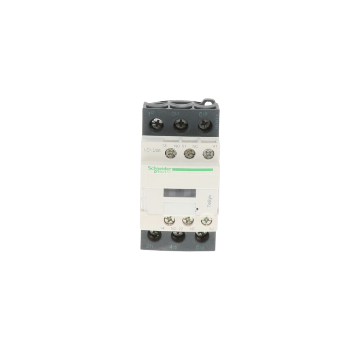 Schneider Electric (Square D) LC1D25G7 Non-Reversing Type with Screw Terminals, 120VAC Coil, 3 Pole, 25A, Electrical Contactor