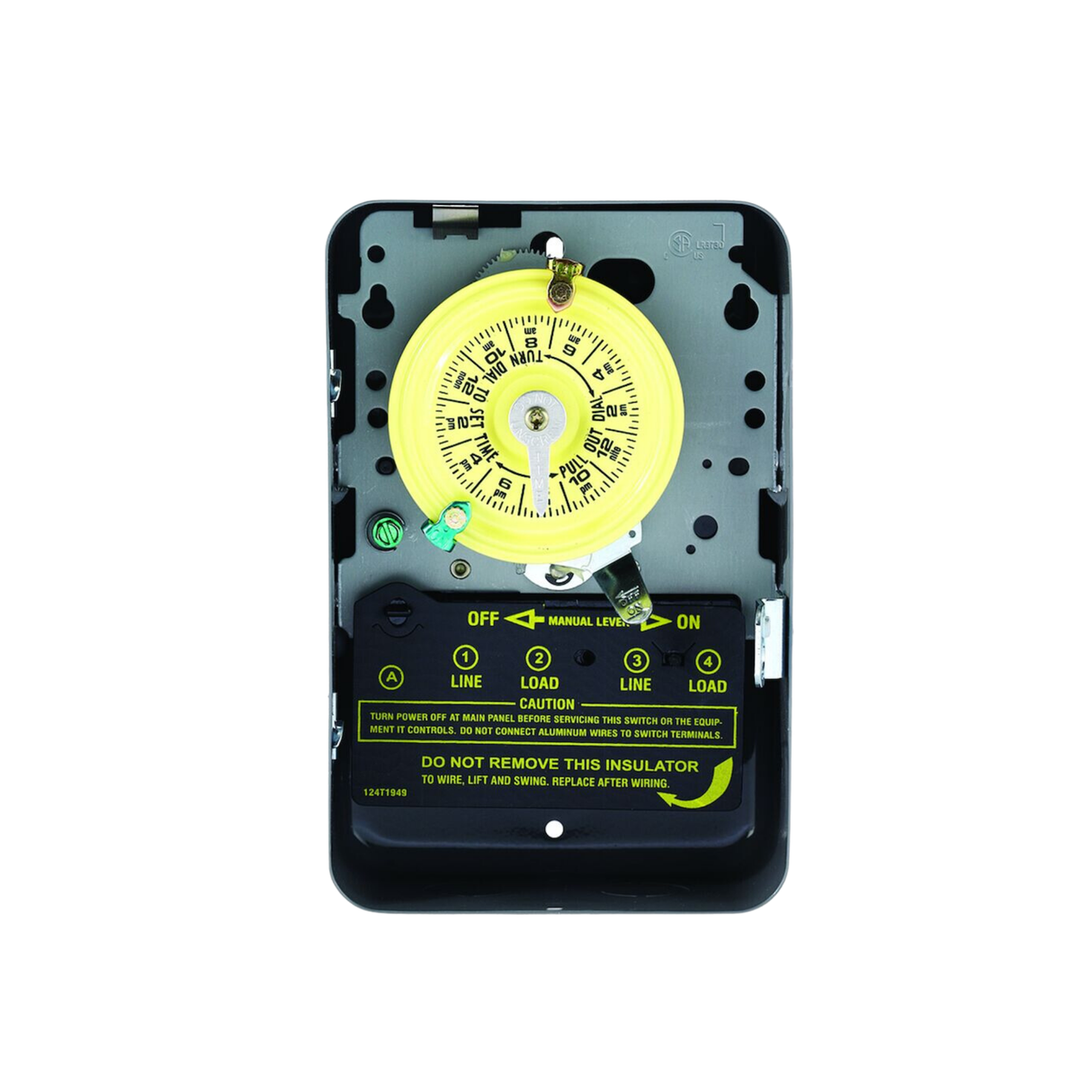 Intermatic T104 208-277 V 40 A DPST 24-Hour Mechanical Time Switch