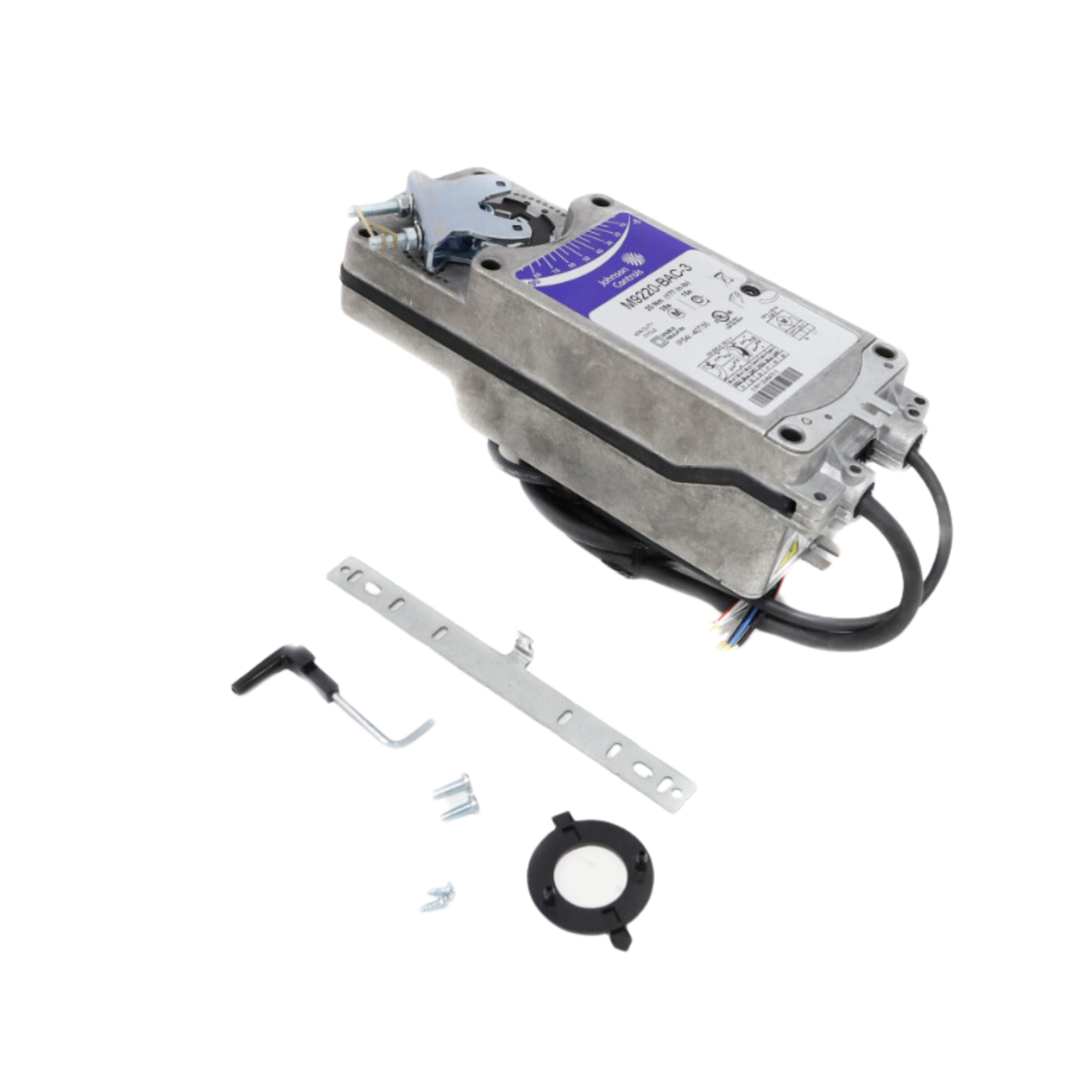 Johnson Controls M9220-BAC-3 120VAC Supply Voltage, Actuator with 48" Cable with Wire Leads and 2 SPDT Auxiliary Switches