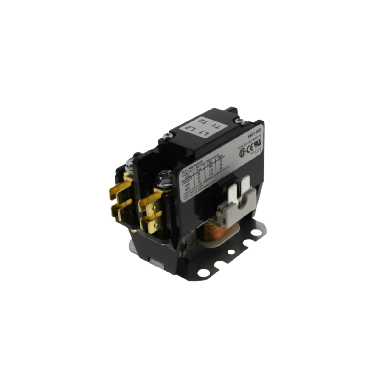 Bard HVAC S8401-007 24 V 25 A Contactor