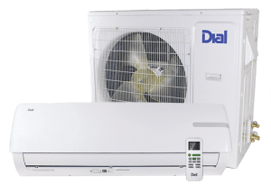 Dial Manufacturing 80100 - 9,000BTU, (3/4 Ton), 22 SEER2, 230V Single Zone, Wall Mounted Indoor Unit - Mini-Split System (Call for Sizing)