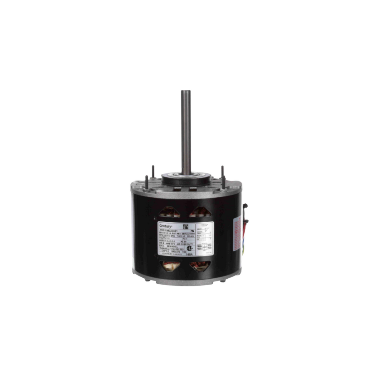 Regal Rexnord - Century Motors 148A 115 V 60 Hz 1075 RPM 1/3,1/4,1/6 HP Reversible Motor