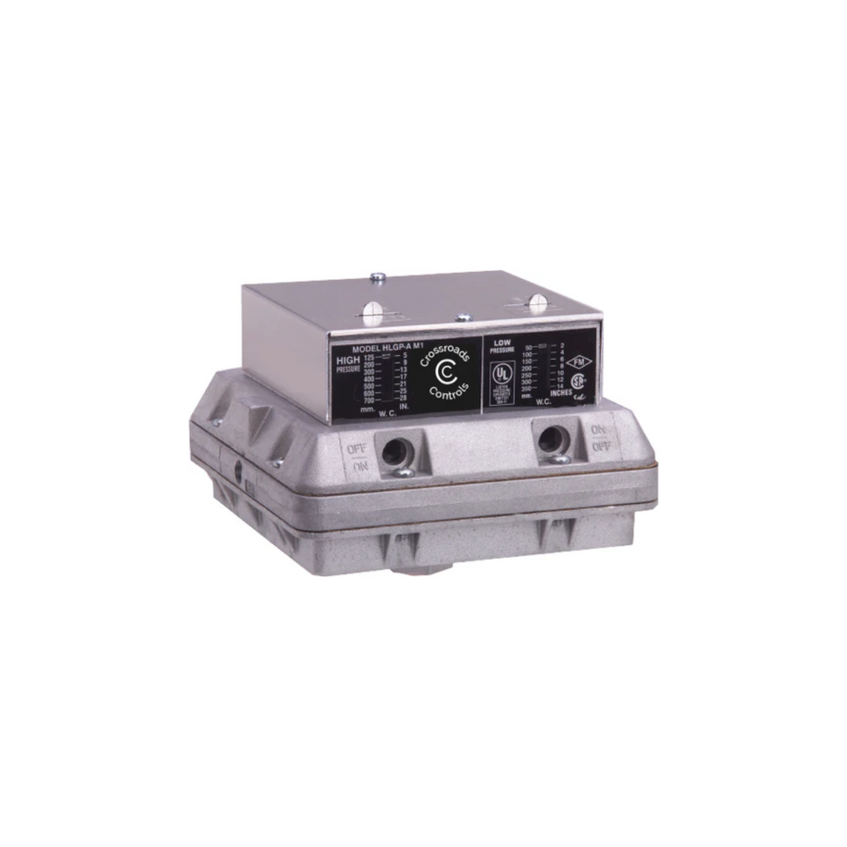 A.J. Antunes 804111705 2" to 14" WC Low 5" to 28" WC High Manual 2 SPDT Pressure Switch