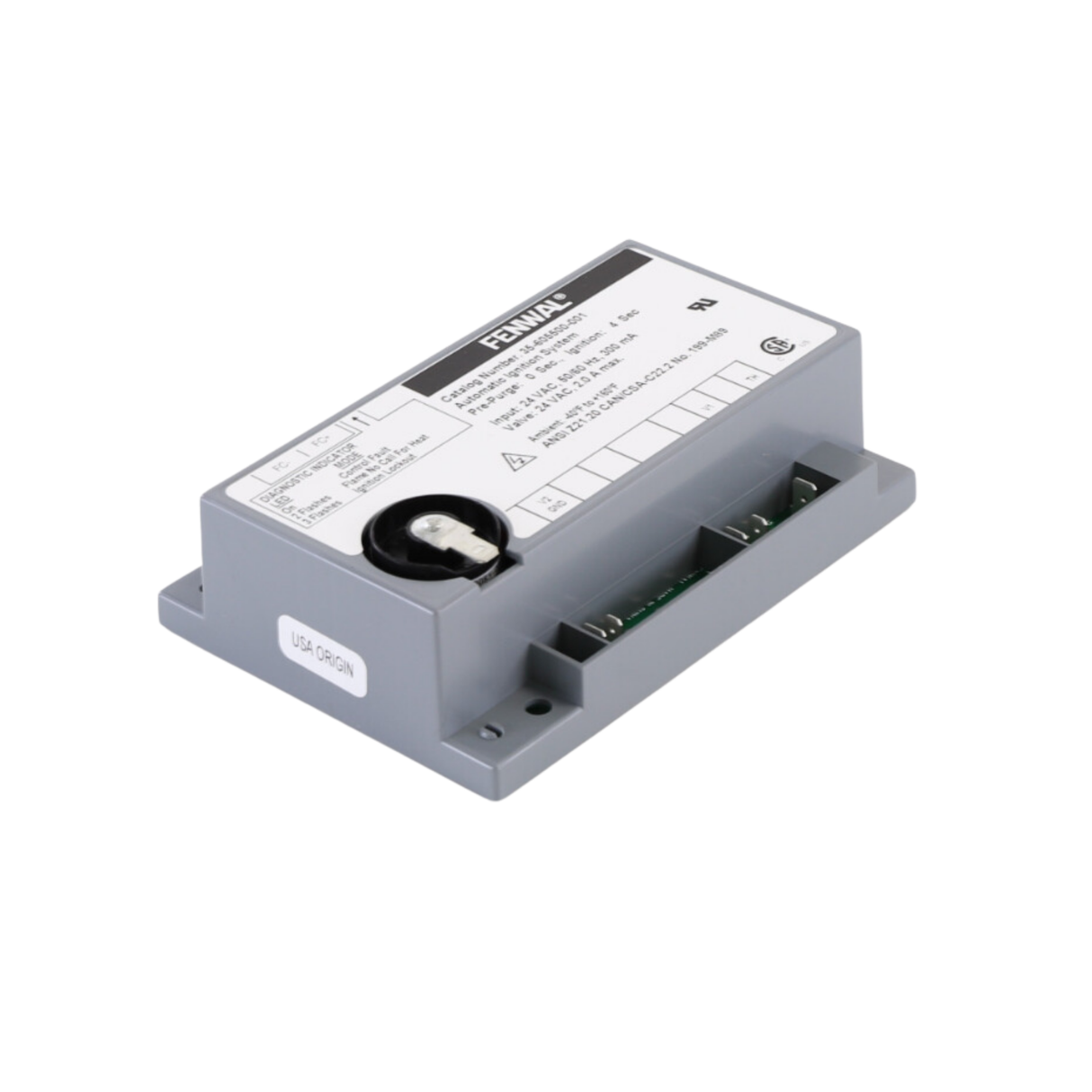 Fenwal 35-605500-001 24VAC, 0 Pre-Purge, 0 Inter-Purge, 4s Ignition Time, Automatic Ignition System