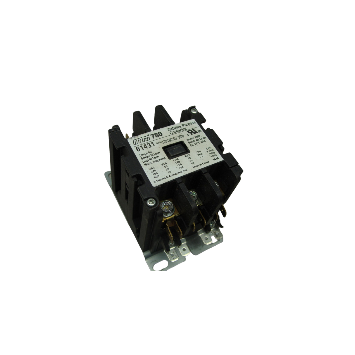 Mars 61431 120 V 30 A Contactor