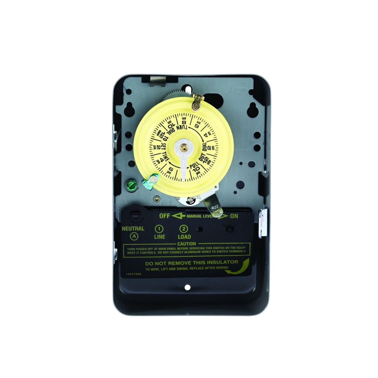 Intermatic T101 120 VAC 40 A 24-Hour SPST 1-Hour Mechanical Time Switch