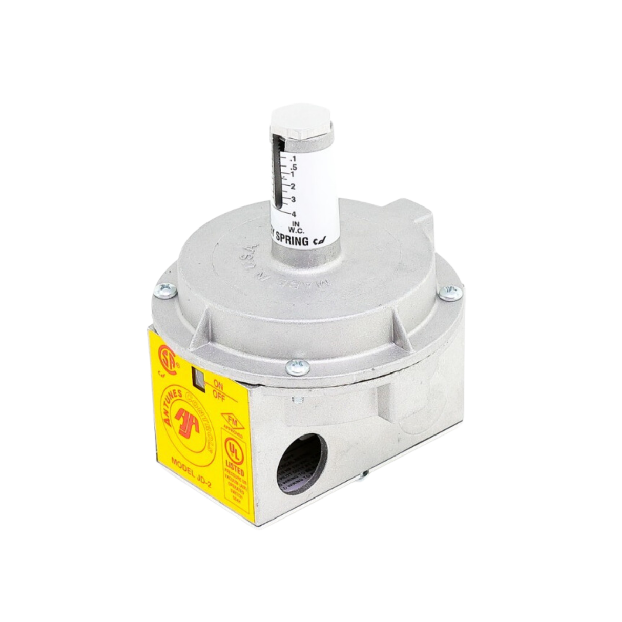 A.J. Antunes JD-2-GREY 1/8" NPT, Auto-Reset, SPDT, Pressure Switch