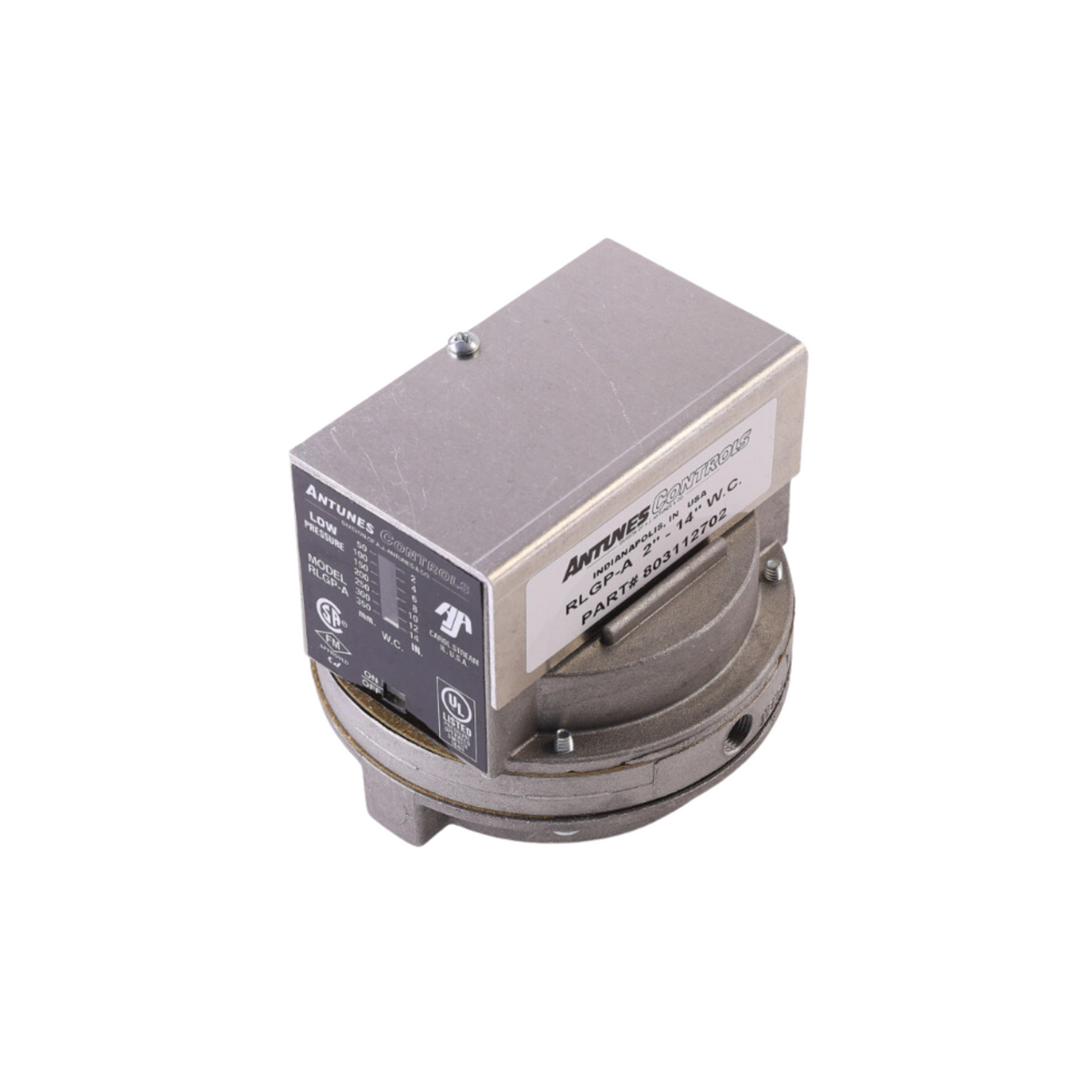 A.J. Antunes 803112702 2 to 14" WC SPDT Pressure Switch