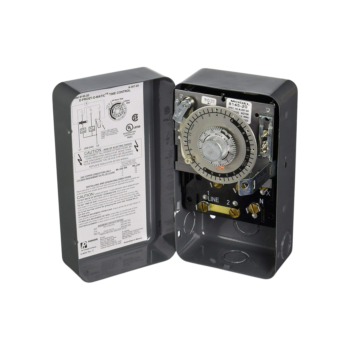 Paragon 8145-20 208-240 V 40 A Defrost Timer
