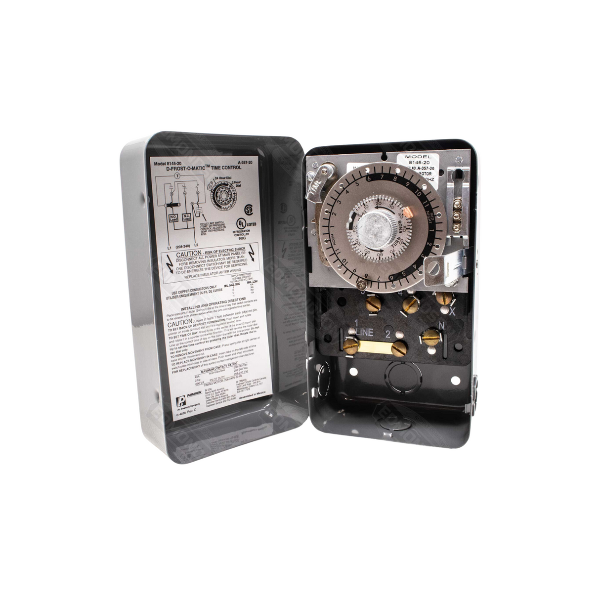 Paragon 8045-20 208-240 V 50/60 Hz 40 A Defrost Timer Control