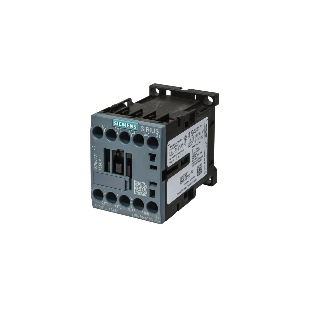 Siemens Industrial Controls 3RT2016-1AK61 120 V 9 A Contactor