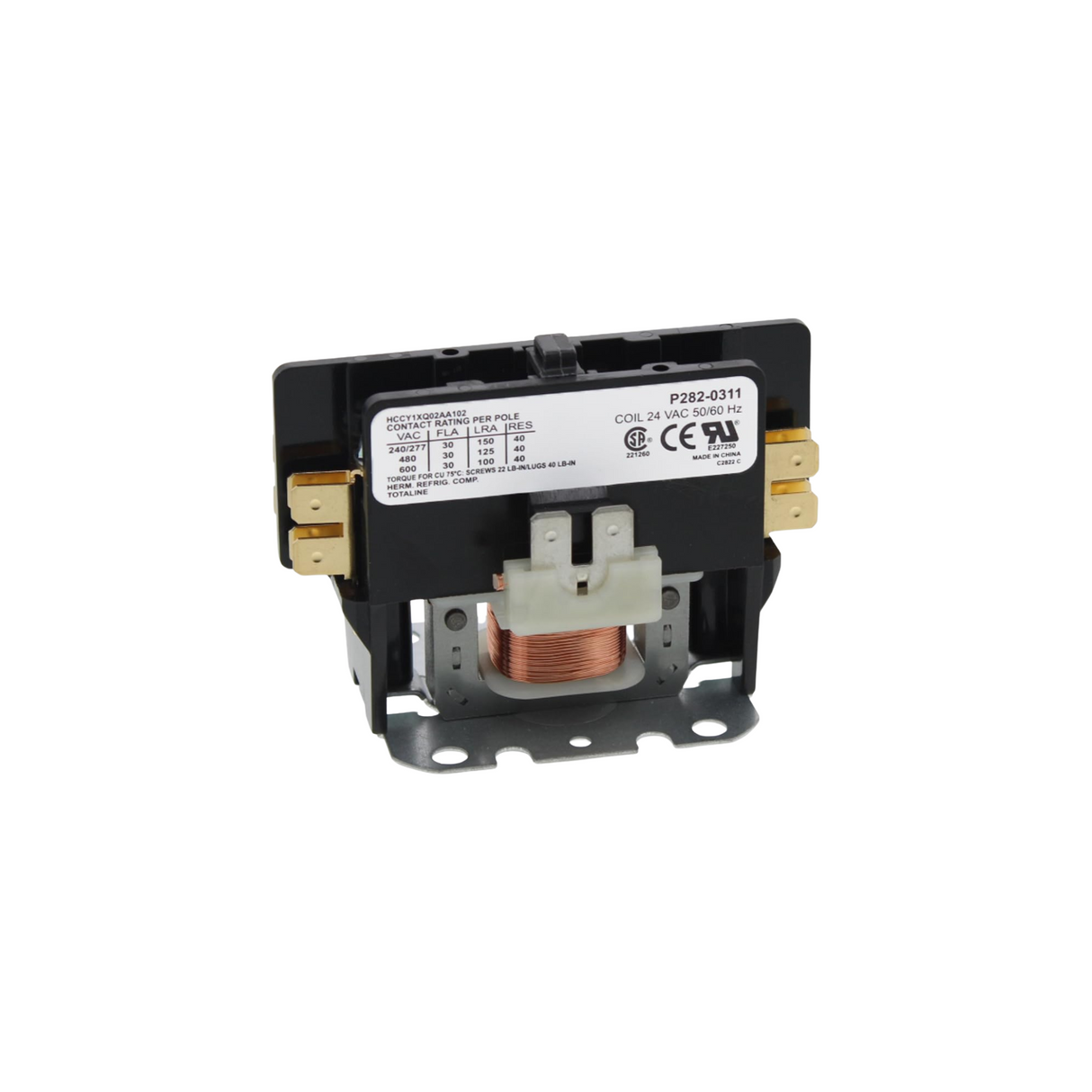 Lennox 10F73 24 VAC 50/60 Hz 25 A 1-Pole Contactor