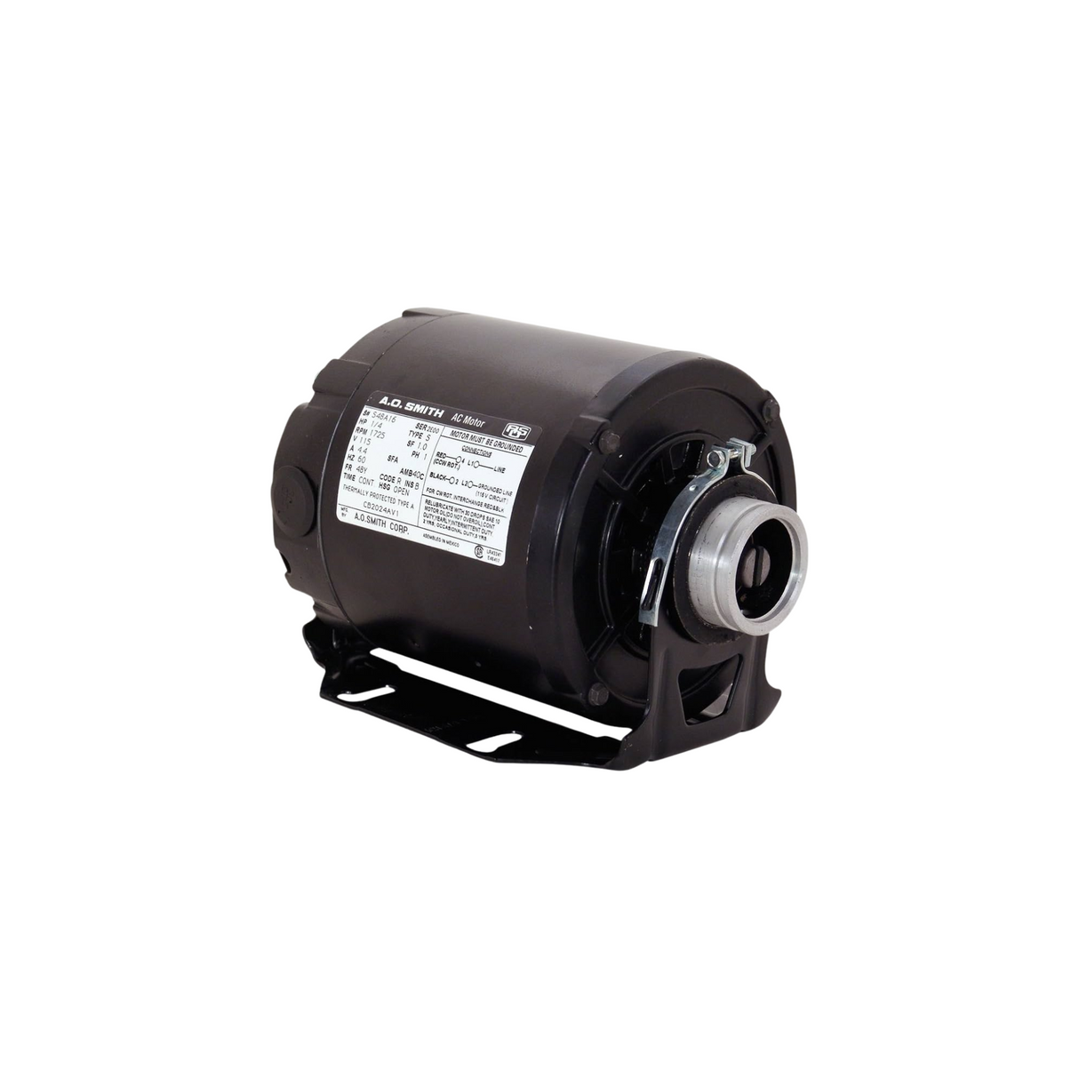 A.O. Smith CB2034AD 115/230 V 1/4 HP 1725/1425 RPM Counter Clockwise Motor