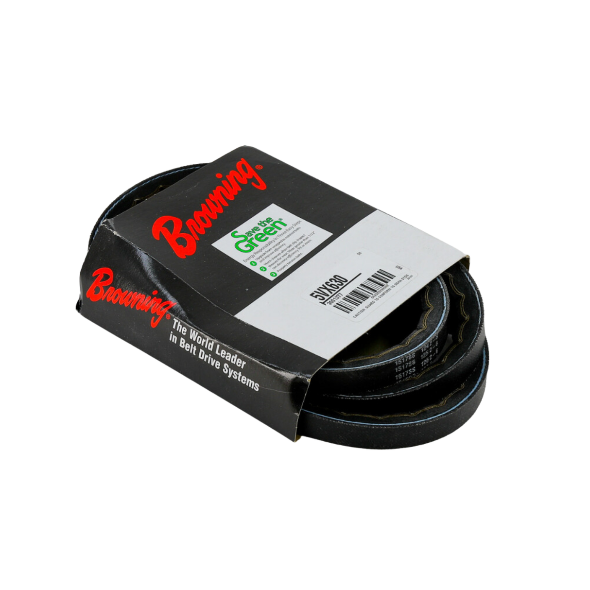 Browning 5VX630 63" Outside Diameter, EPDM, RMA, MPTA IP-20, Oil Resistant, 5V, Notched 358, Grip Belt