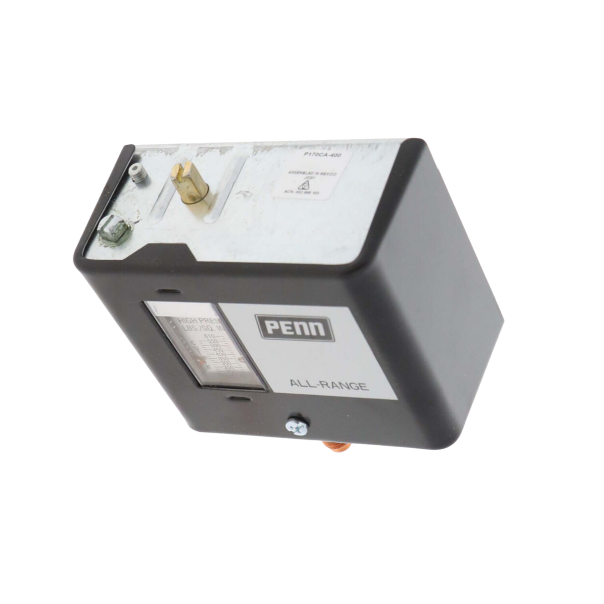 Johnson Controls P170CA-400 1/4" External Flare, SPST, Open High, Low Pressure Control for All Range Controls for Non-Corrosive Refrigerants