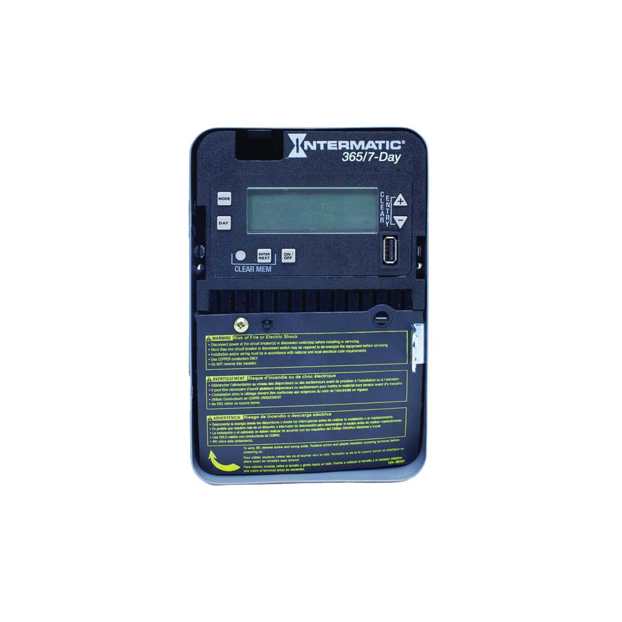 Intermatic ET2715C 120-277 VAC 60 Hz Auto Voltage 7-Day SPDT Electronic Control