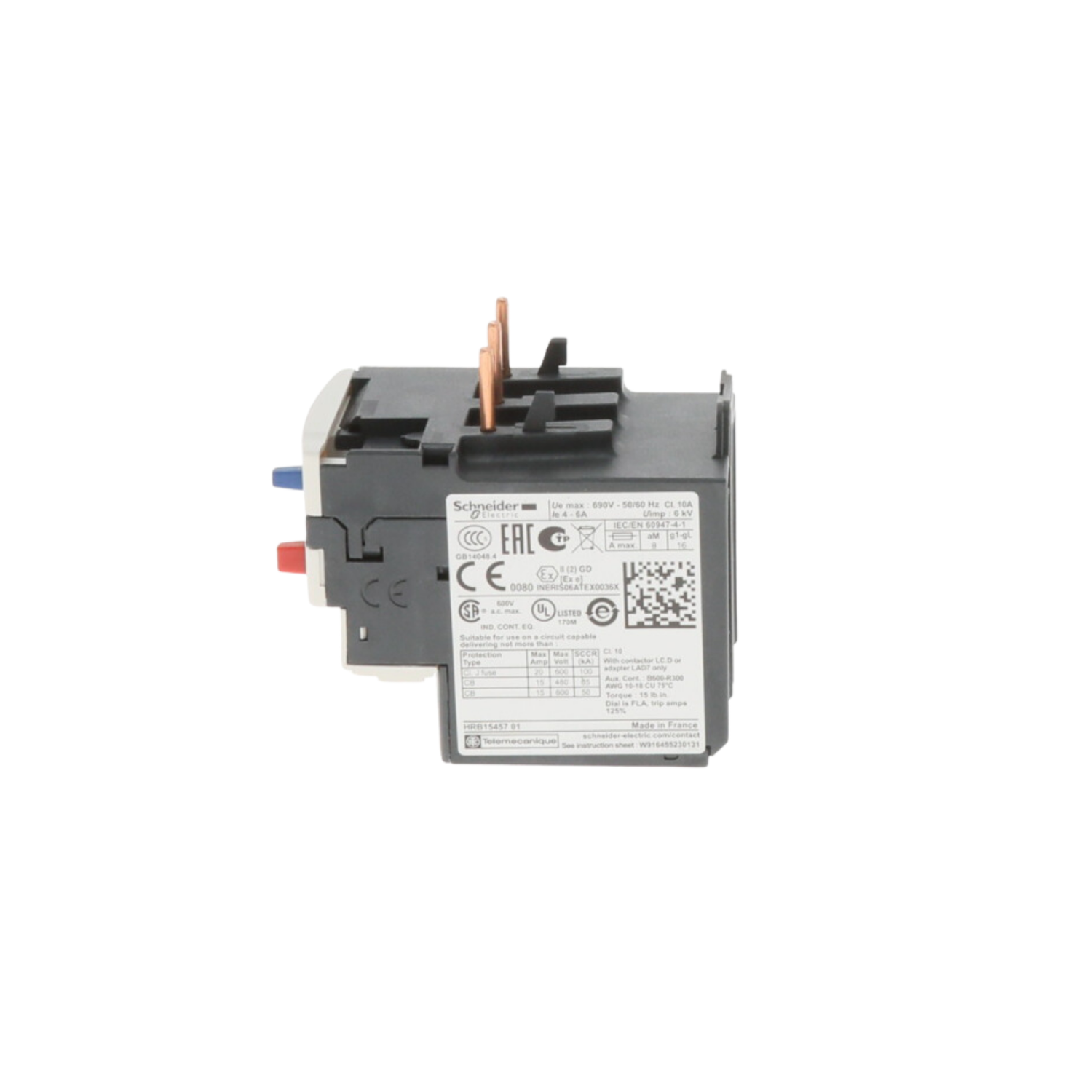 Schneider Electric (Square D) LRD10 4-6A, Overload Relay