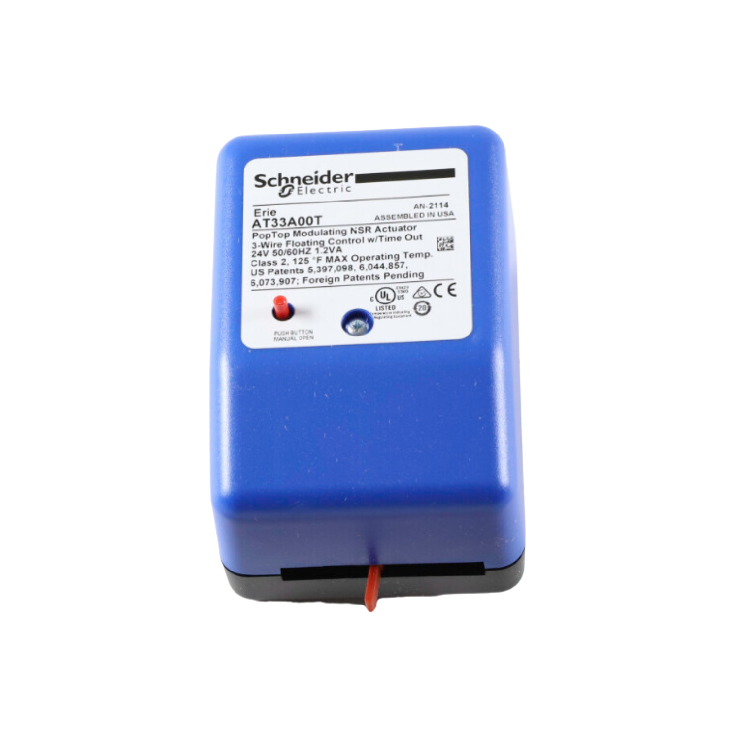 Schneider Electric (Erie) AT33A00T 24VAC, 3 Wire Floating, Non Spring Return with Time-Out, Actuator