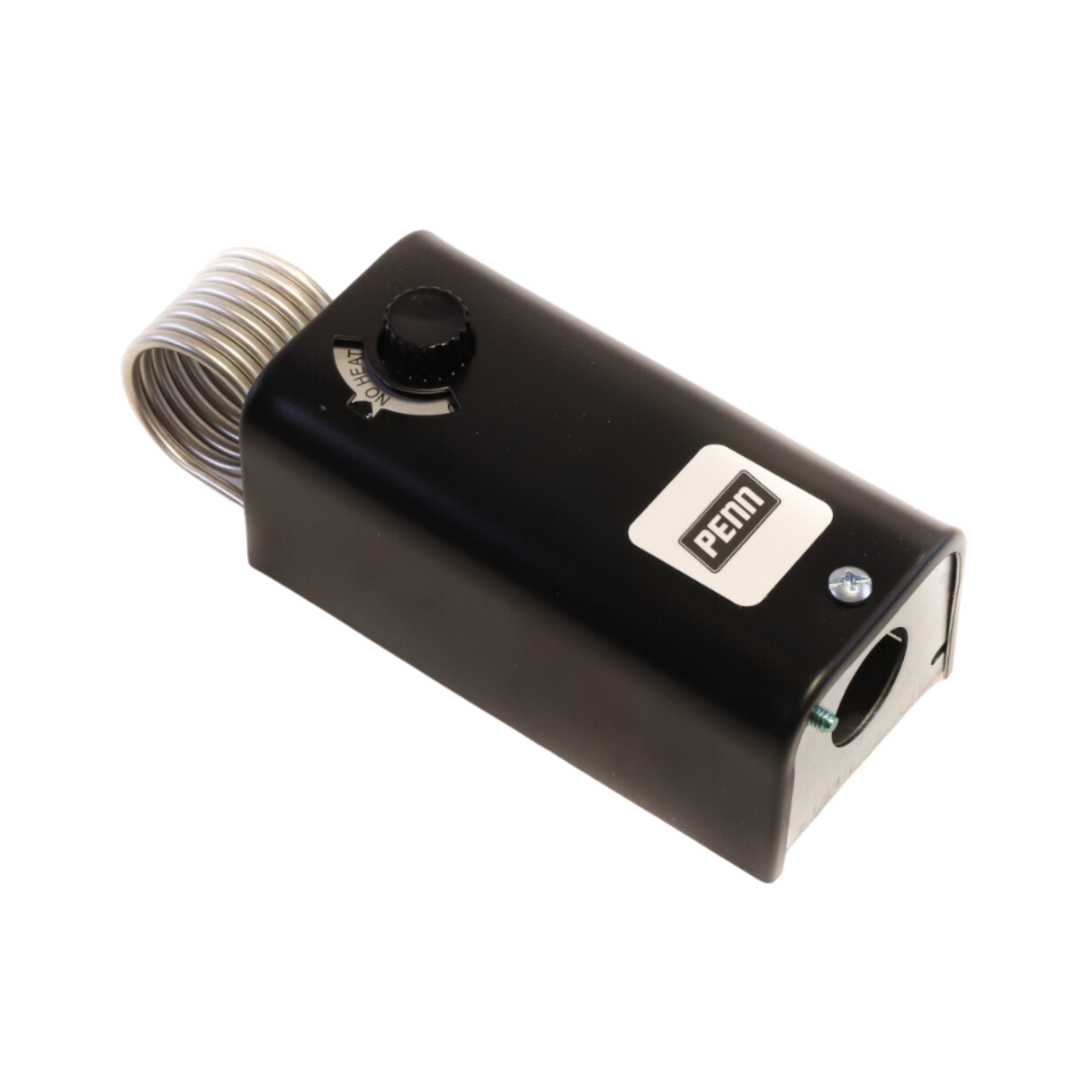 Johnson Controls A19BAB-3 24 VAC to 277 VAC, SPDT, Auto-Reset, Coiled Bulb Space Temperature Control with Knob Range Adjuster