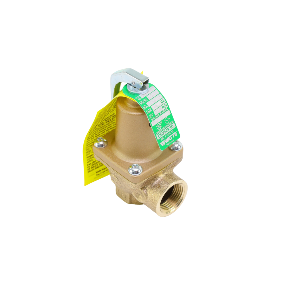 Watts 0369011 LF474A Series, 3/4" Connection, 125 PSI, Relief Valve