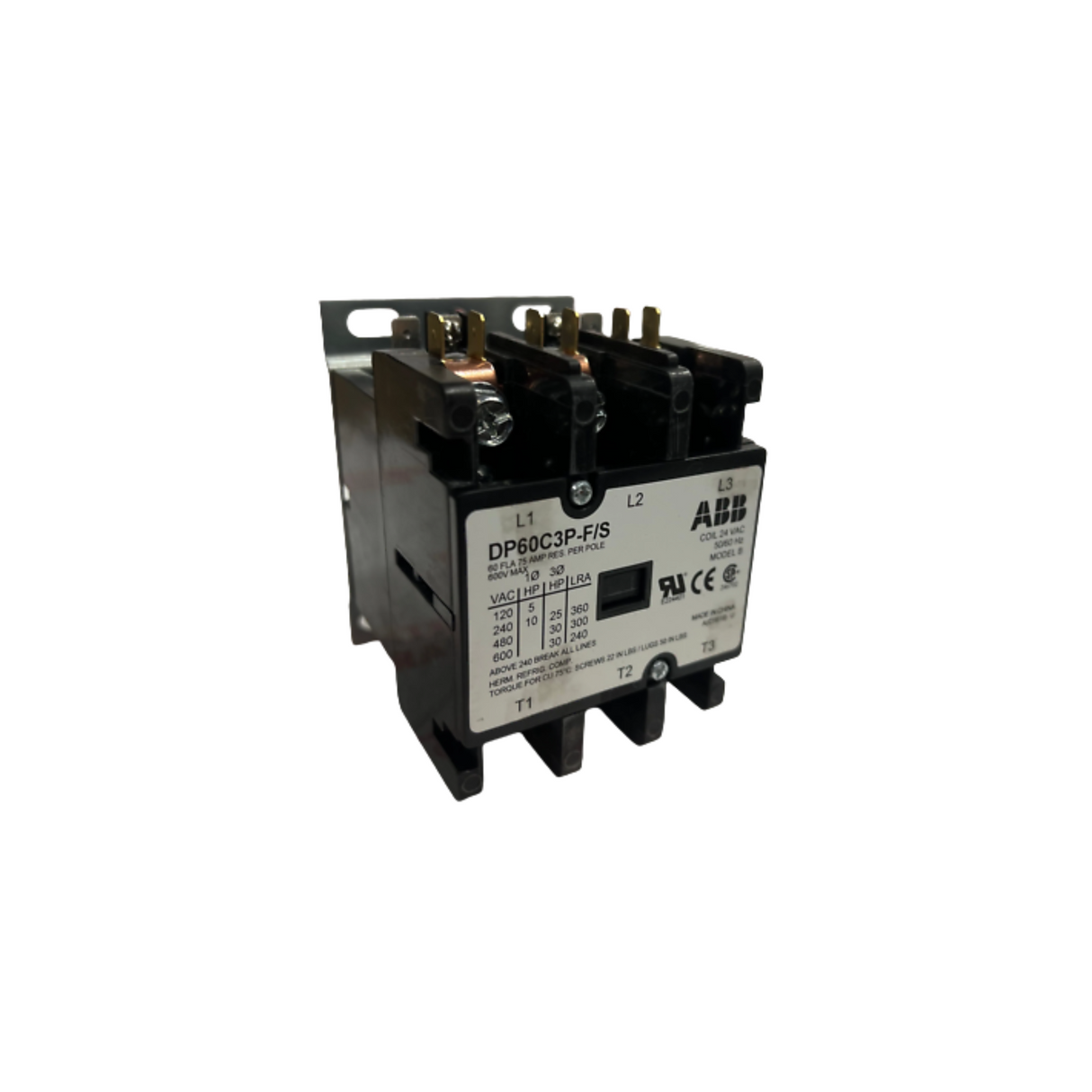ABB DP60C3P-F/S 24 V 60 A 3-Pole Contactor