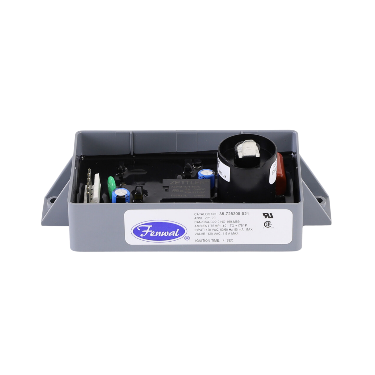 Fenwal 35-725205-521 120VAC, 5s Pre-Purge, 0 Inter-Purge, 4s Ignition Time, Automatic Ignition System