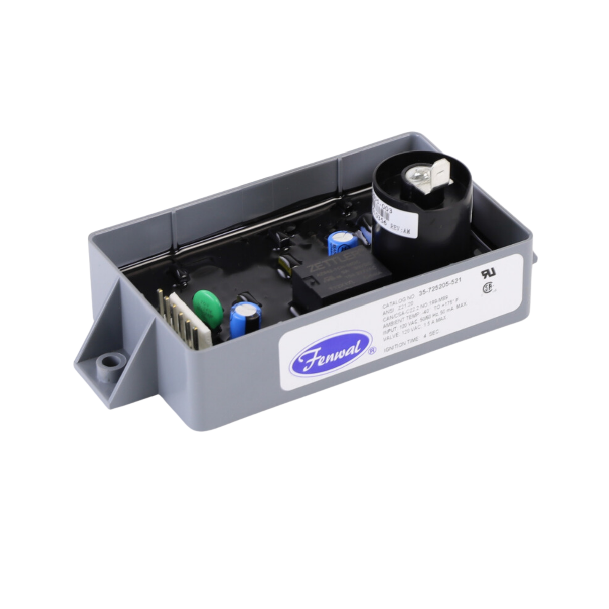 Fenwal 35-725205-521 120VAC, 5s Pre-Purge, 0 Inter-Purge, 4s Ignition Time, Automatic Ignition System