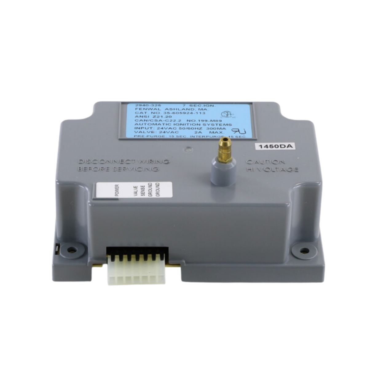 Fenwal 35-605924-113 24VAC, 15s Pre-Purge, 15s Inter-Purge, 0 Ignition Time, Coleman, Ignition Module