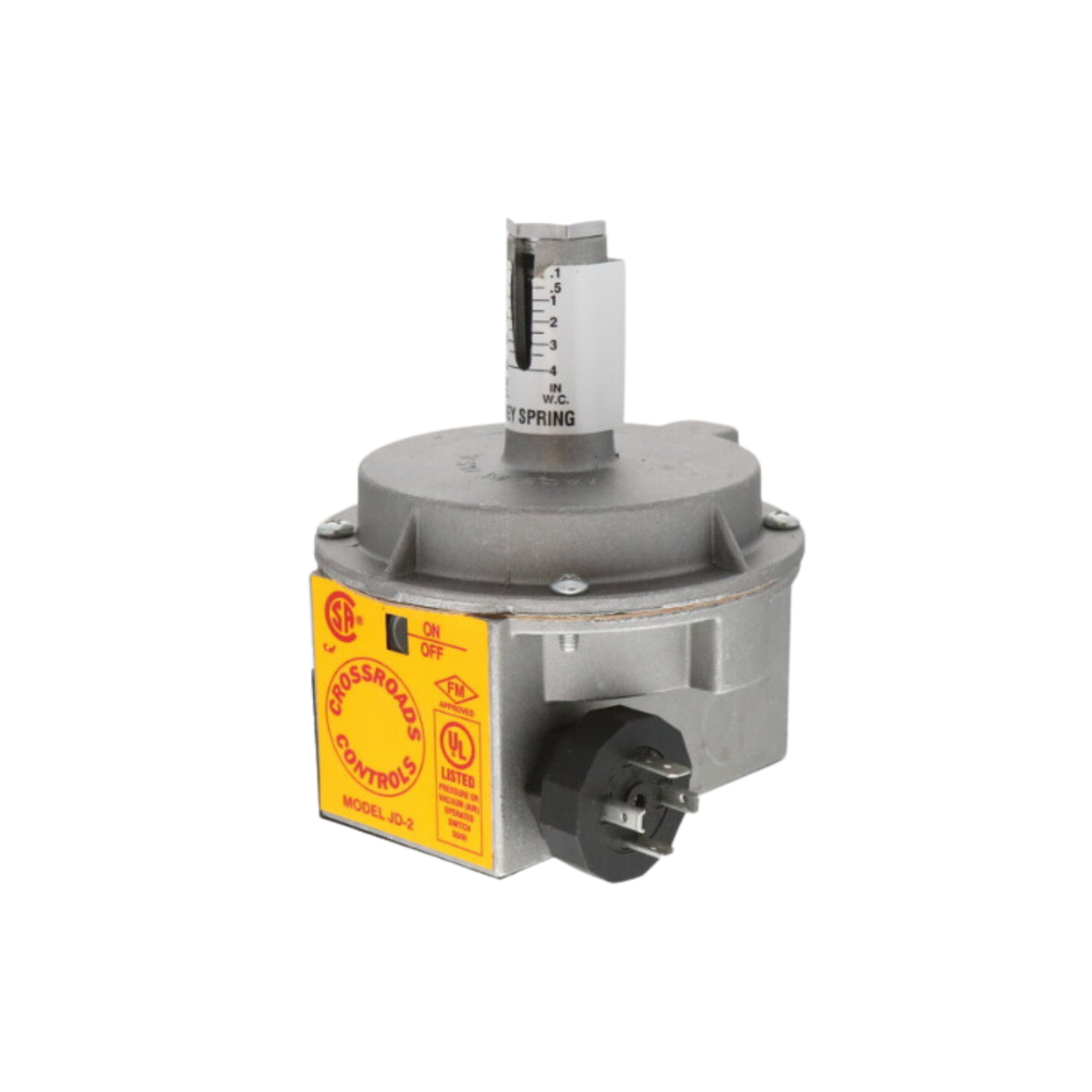 A.J. Antunes 801111317 1/8" NPT, Auto-Reset, SPDT, Pressure Switch with Hirschmann DIN Plug