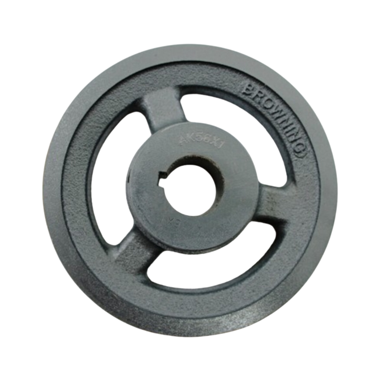 Browning AK56X1 1" Bore Diameter, 5.45" Outside Diameter, Single Groove AK Cast Iron, Sheave with 3L, 4L, and A Belts