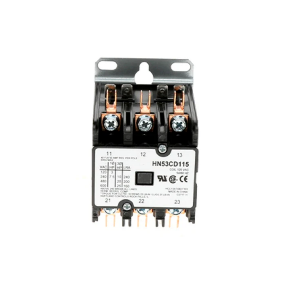 Carrier HN53CD115 115 V 40 A 3-Pole Contactor